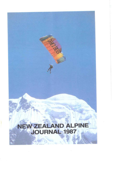 New Zealand Alpine Journal 1987 Vol 40 cover